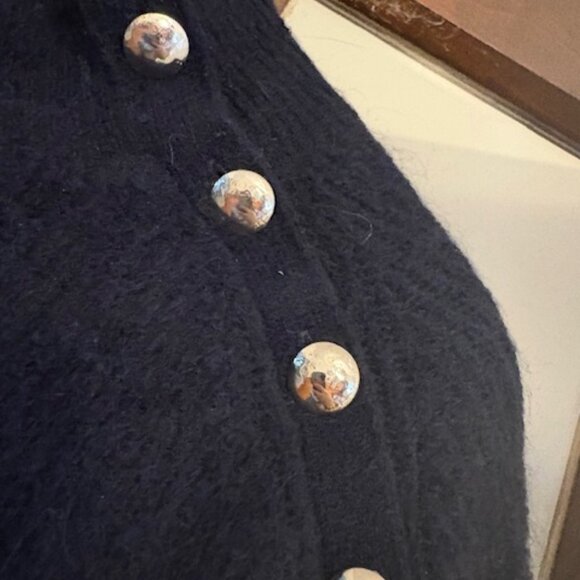 Sezane Trudy Jumper in Blue and White Stripes, Size XL - Picture 3 of 6